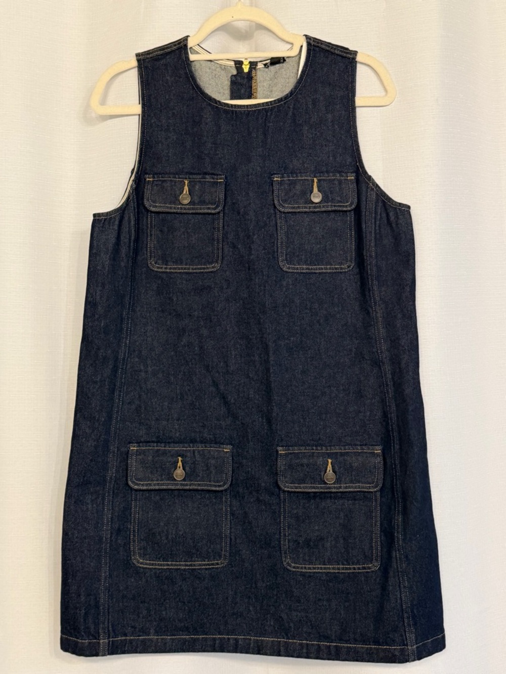 J.Crew Sleeveless Denim Shift Dress Size Medium NWT
